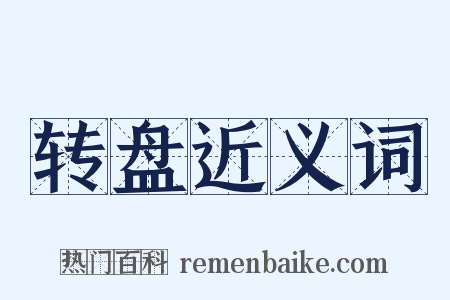 转盘近义词是什么意思的图片